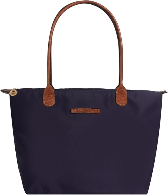 Waterproof Nylon Tote bag for Women Lightweight Designer Handbag with Zipper Stylish and Durable Purse