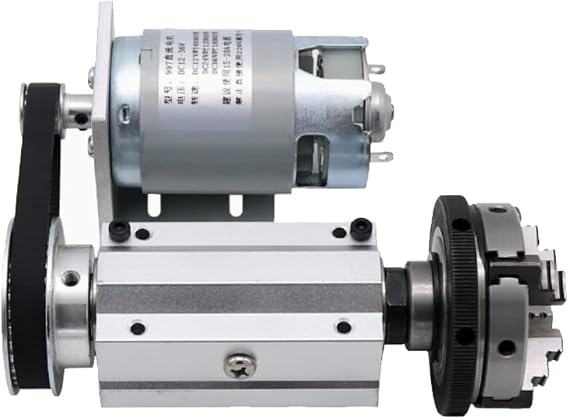 RATTMMOTOR No Powered Multi-function k02-63 Lathe Chuck Spindle Assemblies | 895 Motor Rotary Lathe Woodworking Spindle Motor Chuck 4 Jaw 63mm for CNC Lathe Grinder machine Table Saw