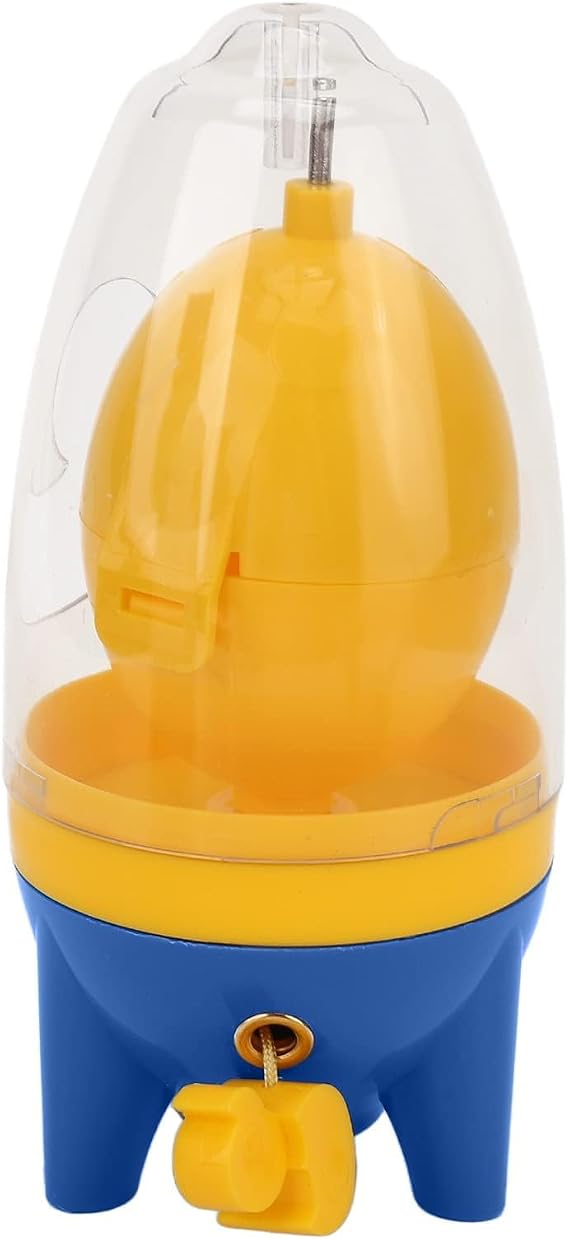 Egg Spinner for Boiled Golden Eggs, Hand Powered Egg White and Yolk Spin Mixer Portable Golden Egg Maker Egg Shakers Egg Homogenizer Manual Puller Egg Scrambler(Blue)