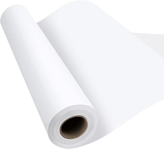 Phinus Craft Paper Roll 15''354'', Industrial-Grade Kraft Paper Roll, White Easel Paper Roll for Kids for Moving, Gift Wrapping, Wall Art, Tab