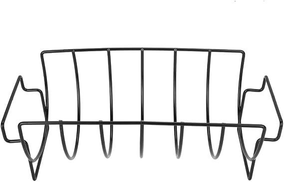 Pilipane Stainless Steel Rib Rack, BBQ Rib Rack for Smoking and Grilling Roast Rack, Nonstick BBQ Rib Rack Stand Holder Holds Up to 6 Complete Ribs