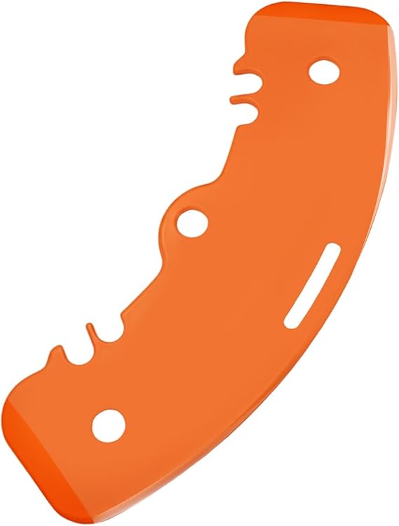 Transfer Board with Handle, Patient Slide Transfer Assist for Elderly & Disabled, Heavy Duty ABS Slide Board for Wheelchair to Bed, Toilet, Tub or Car, Anti-Slip Curved Design (Orange)