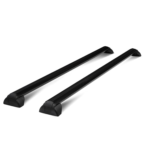 Auto Dynasty Pair OE Style Aluminum Bolt-on Top Rail Roof Rack Cross Bar Luggage Carrier Compatible with Saturn Vue 02-07
