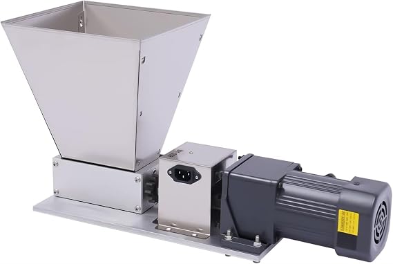 Pellet Mill 60W Electric Animal Feed Pellet Machine Stainless Steel Wet/Dry Cereals Grain Mill Barley Grinder Coffee Wheat Rice Corn Crusher Food Pellet Maker