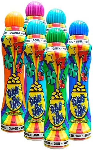 Dab-O-Ink Six Pack 4oz Assorted Bingo Dauber