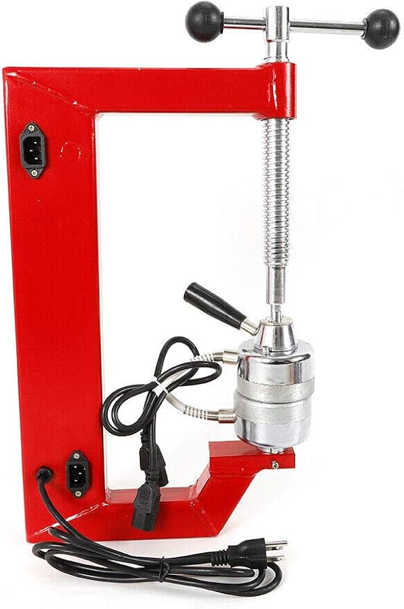 Auto Tyre Repair Machine Kit, 110V Vulcanizing Machine Repair w/6 Molds, Professional Tire Spreader for Tire Repair w/Adjustable Height Tower, Auto Temp(140C-165C)