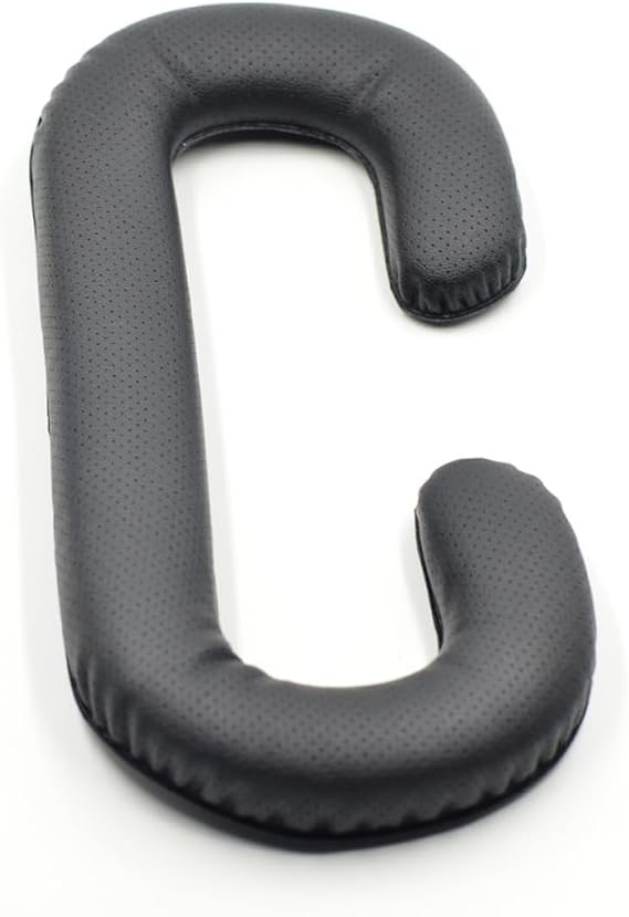 Black Leather Vr Eye Mask Face Cushion Cover Replacement