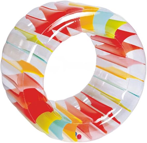 Swimming Float Inflatable For Kids, Summer Inflatable Water Wheel Pool Float, Inflatable Coloured Water Roller Ring, Educational Parent-child Toys For Outdoor Pool Backyard Lawn Lake