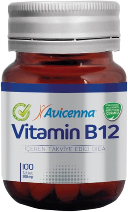 Food Supplement containing Avicenna Vitamin B12 - 100 Tablets