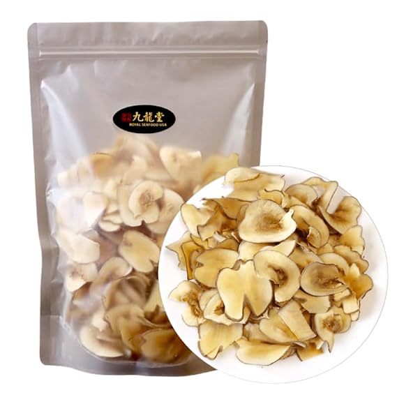 Royal Seafood USA Dried Sea Coconut Slices 225g/8oz Premium selected Natural, Sulfur-free,for soup,