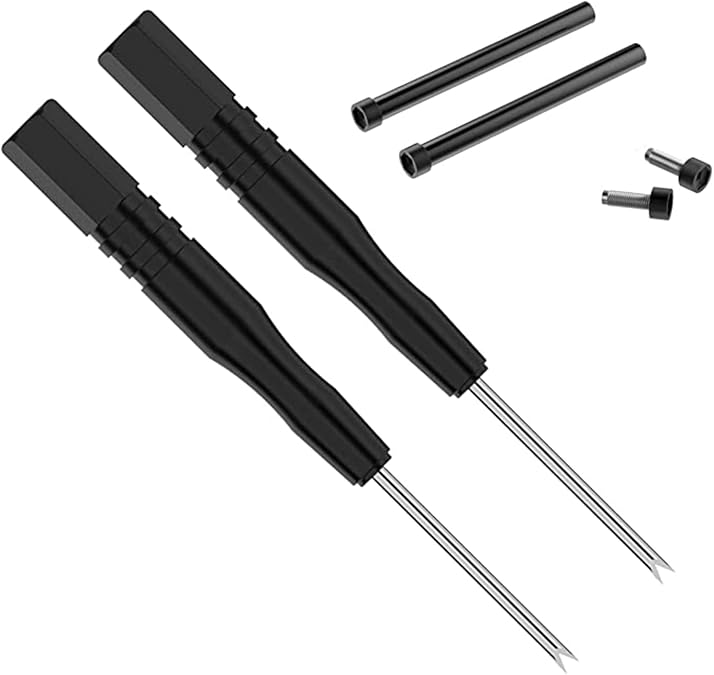 hengkang Compatible with Amazfit T-Rex Ultra (A2142) Smart Watch Screw Accessory, 2PCS Stainless Steel Replacement Screws with 2PCS Screwdrivers Removal Tool for Amazfit T-Rex Ultra Smartwatch