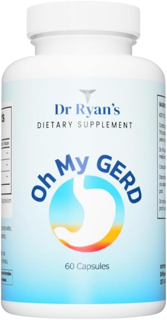 Dr. Ryans Oh My GERD Digestive Support Capsules, Vegan, 60 Count