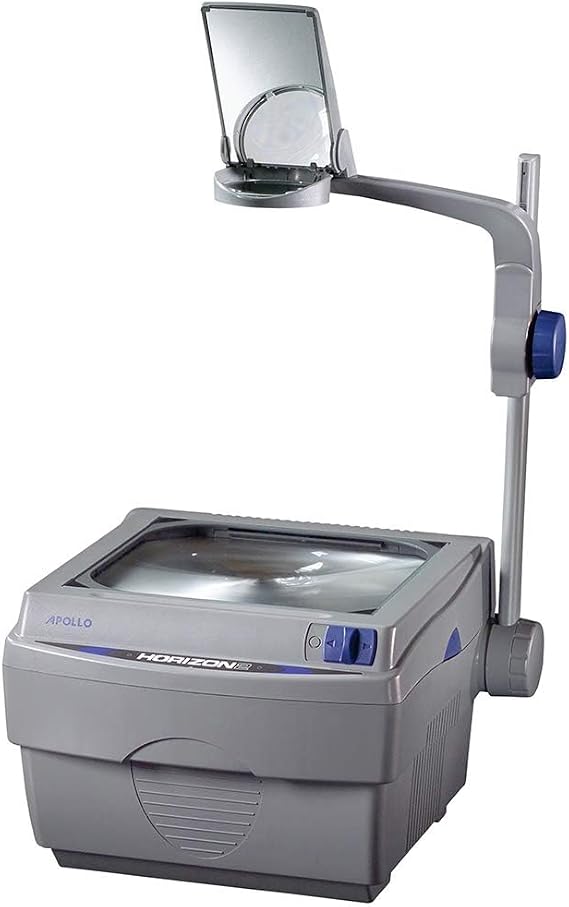 Apollo Overhead Projector, Horizon 2, 2000 Lumen Output, 10" x 10", Open Head, LCD Display, VGA, USB, Gray (V16000M)