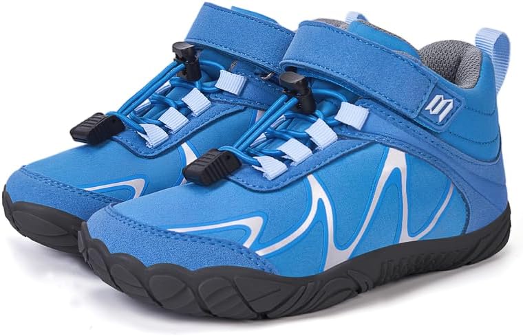 Kids Hiking Boots, Toddler Hiking Shoes Boys Girls Non-Slip Anti Collision Athletic Trekking Walking Boots for Little Kid/Big Kid