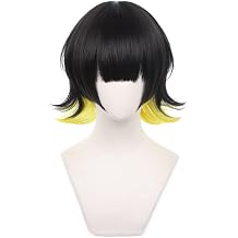 HIROAKIYA Meguru Bachira Cosplay Wig, Blue Lock Cosplay Meguru Bachira Wig with Wig Cap, Length approx.33cm