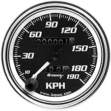 Equus 7079 3-3/8" Mechanical KPH Speedometer, Chrome