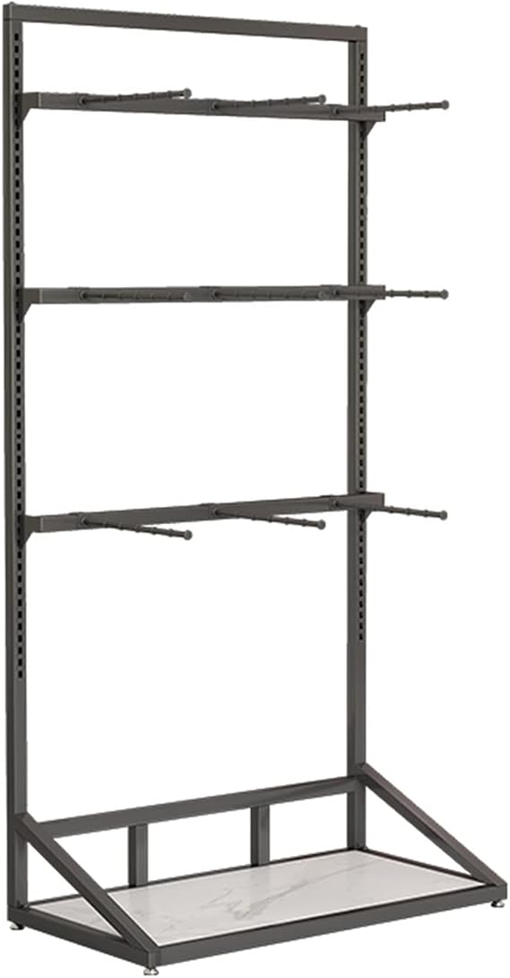 Storage Rack Commercial Modern Minimalist Underwear Storage Hanger, Boutique Retail Store Display Stand, Floor-Standing Lingerie Bra Shorts Swimsuit Sock Scarf Organizer, Commercial Shelves(Black)