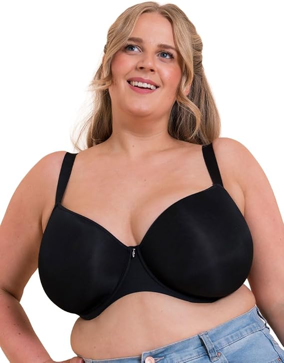 Curvy Kate Smoothie Spacer Moulded T-Shirt Plunge Bra Black