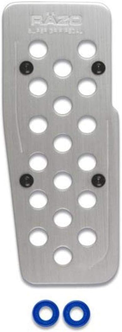 Razo RP124A Super Grip Silver Foot Rest Pedal