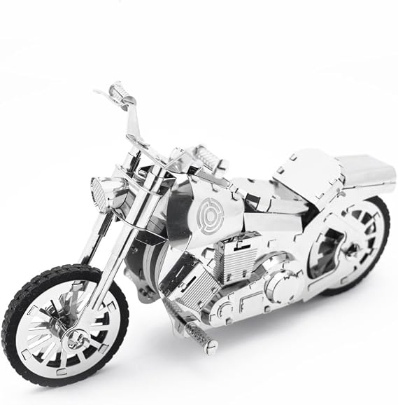 METAL-TIME Roadway Fantasy Motorcycle, Motorcycle Model, Metal Vehicle Motorcycle Model, 3D Puzzle Building Crafts, Collectible Figurine, Stainless Steel DIY Construction with Toolbox, 155 Pieces.