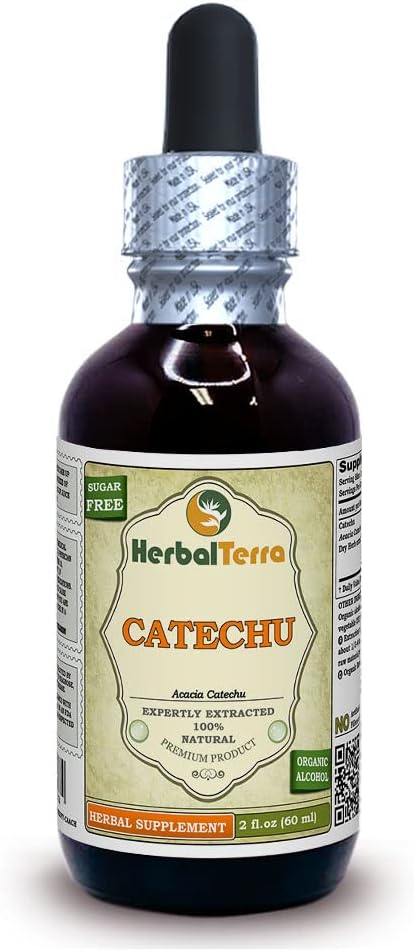 Herbal Terra LLC Catechu (Acacia Catechu) Tincture, Dried Herb Liquid Extract 2 oz