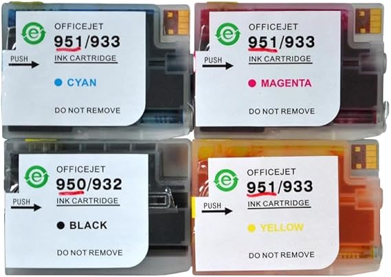 Compatible Ink With Chip For 950 XL 951 Refill Cartridge Works With 8100 8600 8610 8620 8630 8640 8660 8615 8625 251dw 276dw Printers