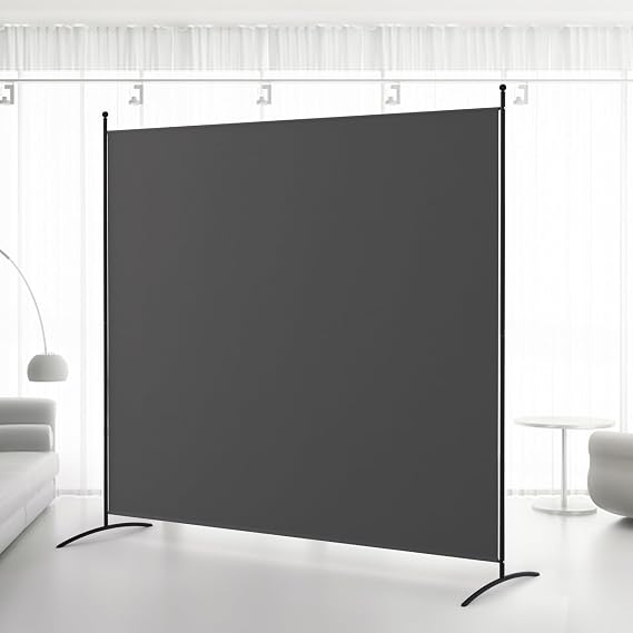 Kokorona 1 Panel Room Divider, 6FT Tall Freestanding Privacy Screen Wall Dividers, Portable Privacy Screen Room Divider for Room Separation, 180cm W x