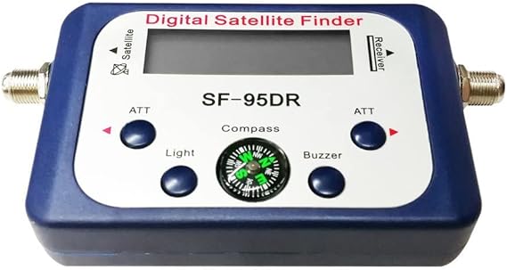 POFET Satellite Signal Finder,Mini LCD Digital Satellite Finder Meter,Professional Satellite Finder with Alert Buzzer,Signal Strength Finder for Satellite Antennas