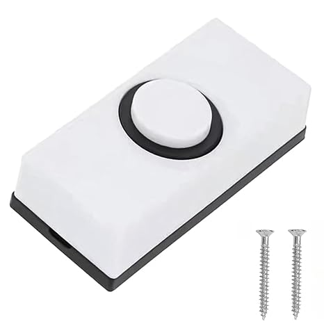 Wired Doorbell, Traditional Door Bell Wired Push Button with 2PCS Screws | Wall Mounted Weatherproof Fits Most Doorbell Chimes for Home Garage
