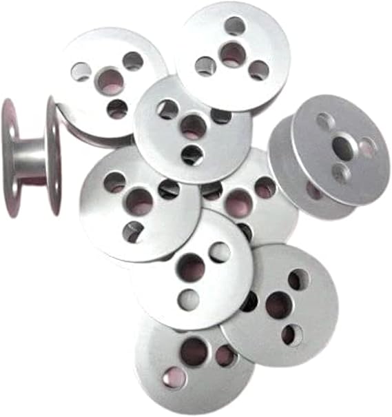 Cutex 10 Pcs Aluminum Bobbins for Juki Lu-2810, Lu-2860 Sewing Machines