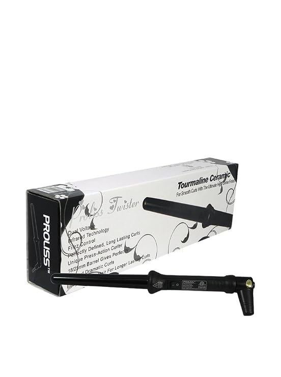 Twister Curling Wand, Black, 25-18mm
