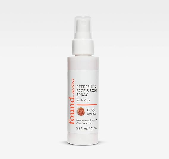 Refreshing Multitasking Face & Body Spray with Rose Instantly Cools, Refreshes, Hydrates Skin, 2.4 Fl Oz
