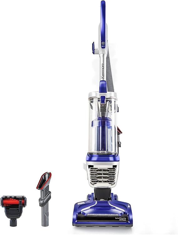 Kenmore DU5080 Bagless Upright Vacuum Lift Cleaner 2-Motor Power Suction with HEPA Filter, 3-in-1 Combination Tool, Pet Handi-Mate for Carpet, Hard Floor, 2 Liters, Navy | 2-Motor Power Suction, HEPA Filter, 3-in-1 Combination Tool, Pet Handi-Mate, For Carpet & Hard Floor