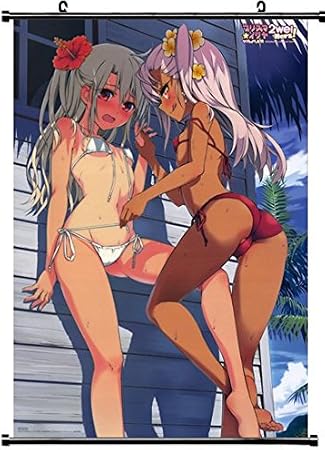 Cameltoe Erect Fate Stay Night Hiroyama Hiroshi Kuroe Von Einzbern Loli Swimsuits Tan Lines Underboob Yuri Poster Paintings 16x23 Inch