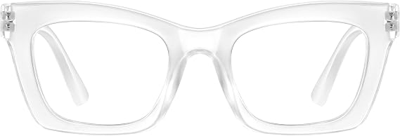 Blue Light Glasses for Woman/Men Computer & Gaming Eyewear with Blue Light Blocking for Eye Protection, Transparent