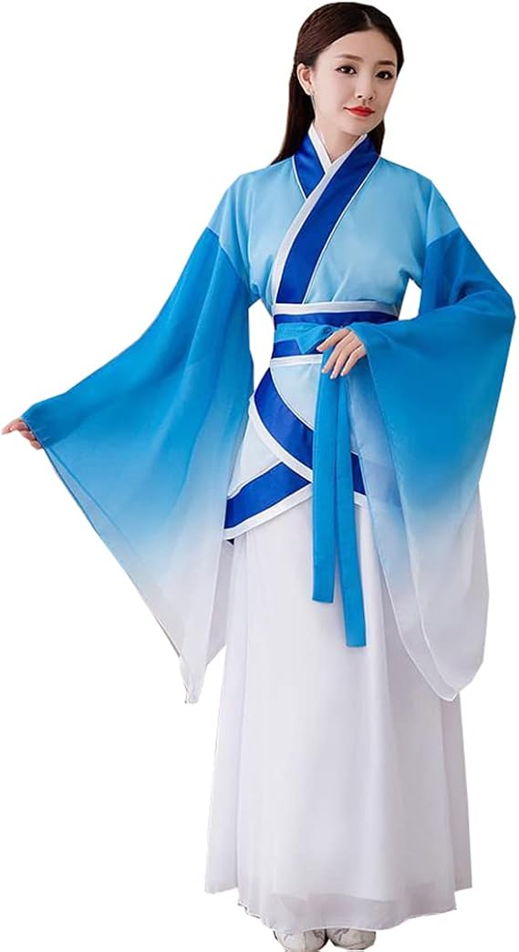 Ez-sofei Chinese Traditional Ancient Hanfu Dress For Women Stage Performance Costume