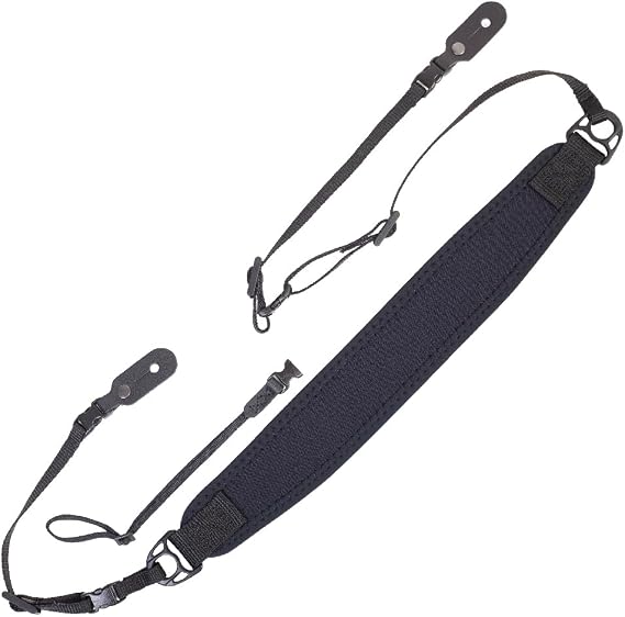 Neotech Mandolin/Ukulele Strap - Adjustable Padded Neoprene Strap, Black