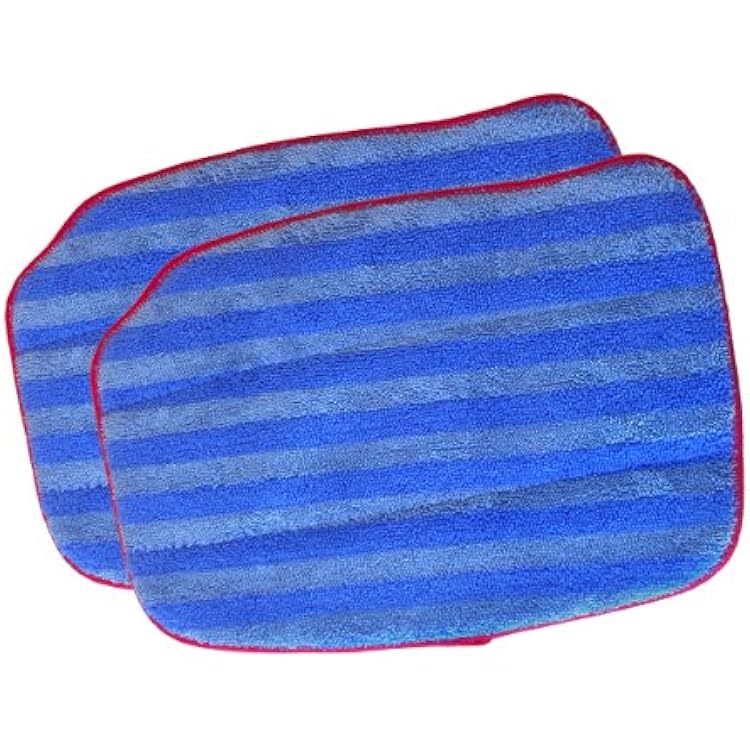 McCulloch A1375-100 Replacement Traditional Microfiber Mop Pad for MC1375, MC1385, 2-Pack, Hook and Loop Design, Effective at Grabbing and Trapping Dirt, for Select McCulloch Models