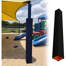 Pole Padding Wrap, 5 6 7ft Square Pole Padding Outdoor, Self Adhesive Garage Basement Column Protector All-Weather, Gym School Cushion Wrap Custom Pole Pad(Size:9"X6" LxW,Color:H 7ft)