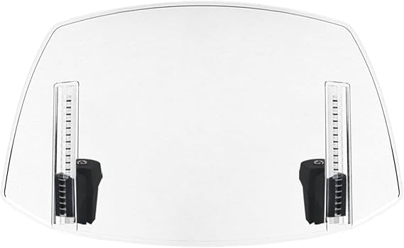 Motorcycle Windshield Wind Deflector - Adjustable Clip-On Windscreen Extender Spoiler, ABS Plastic, Transparent, Universal Fit, Motorcycle Modification Parts, Enhances Riding Comfort