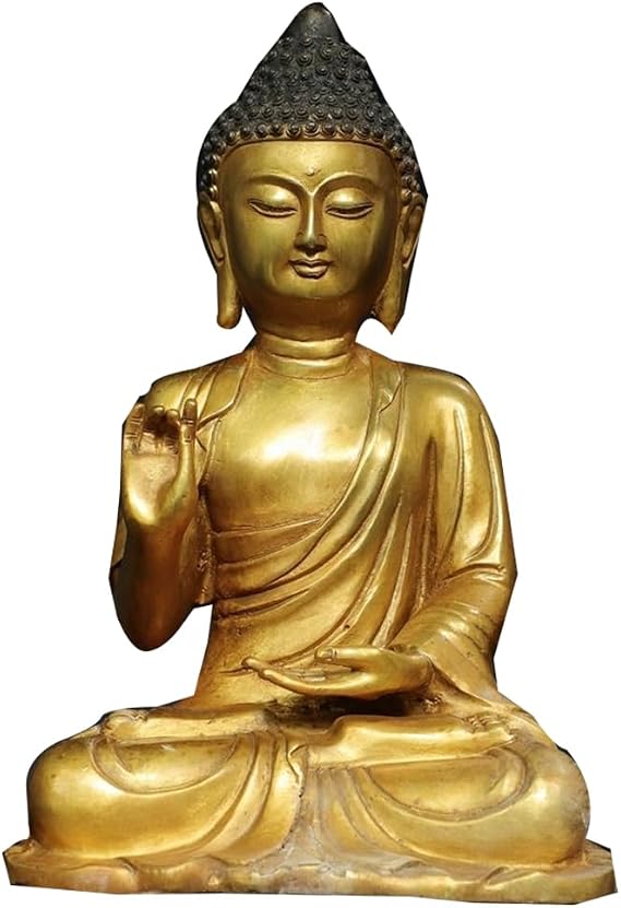 Pure Copper Gilt Dainichi Nyorai Home Offering Ornament Decoration