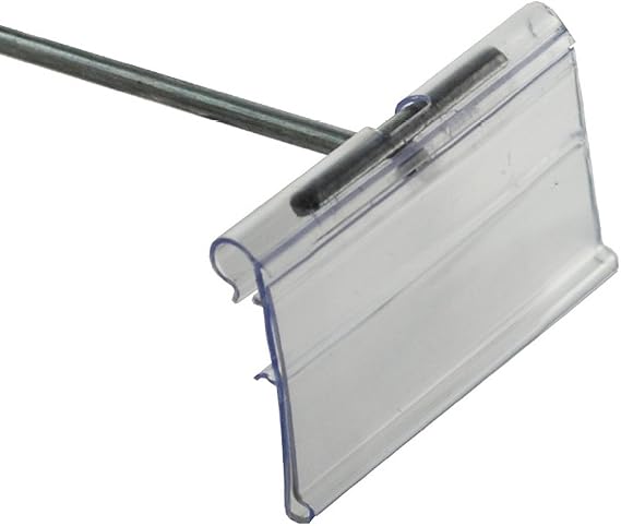 Azar 700840 1.25" x 2" Flip Scan Label Holder, 50 Pack