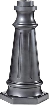 Feiss Postbase BK Outdoor Lighting Fixture, Black Finish