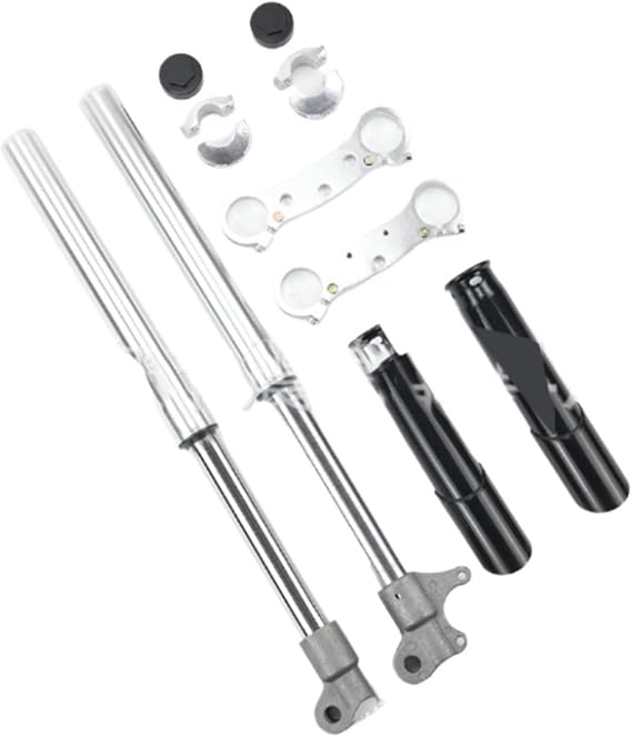 Shock Absorber Front Fork Shock Absorber Suspension Kit Fit for Mini Moto Motorcycle 49cc Pit Bike 1SET Universal(Silver)