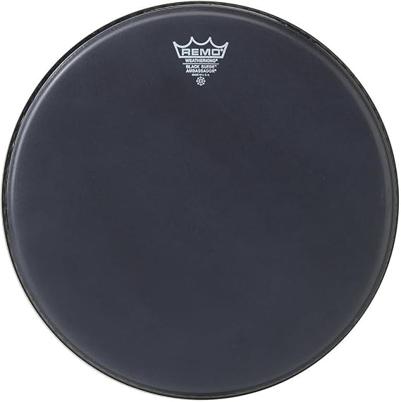Remo Ambassador Black SuedeTM Drumhead, 8"