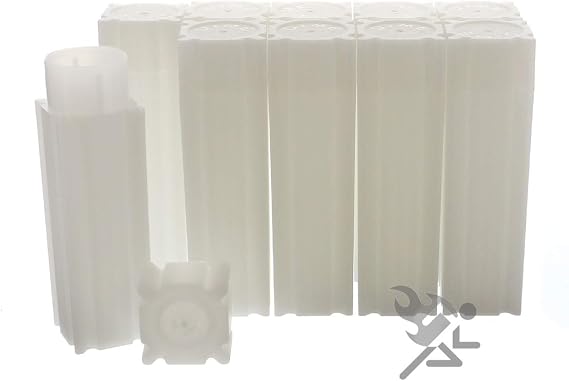 1 X Square Dime Coin Tube(Qty=10 Tubes) by CoinSafe
