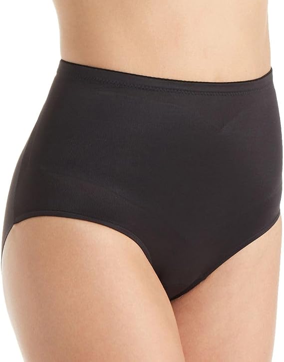 TC Fine Intimates Women's adJUST Perfect Shaping Waistline Brief, 4174, Black, XL