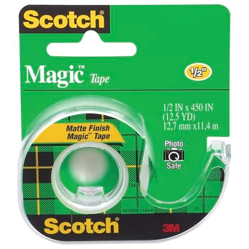 Scotch Magic Tape, 12 x 450 Inch 104, Green