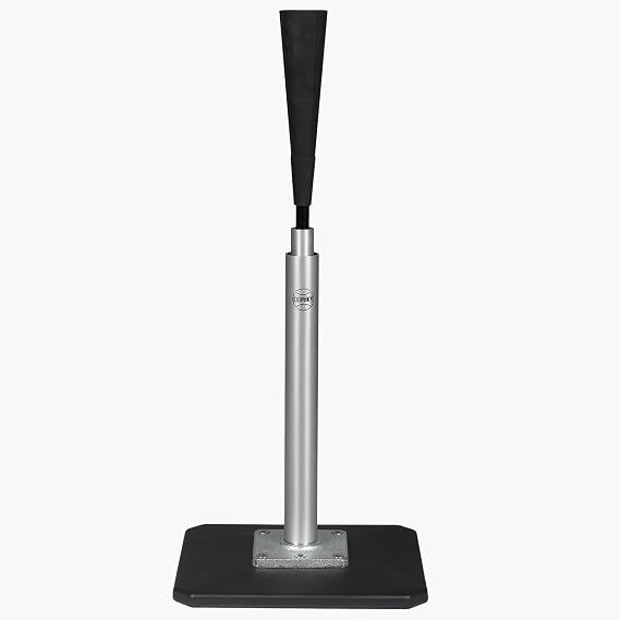 Portable Baseball Tee, Batting Tee for Baseball | Softball, Adjustable Height 24" to 46", Tee Ball Stand with Weighted Base, Flexible Rubber Top, Hitting Tee for Kid/Youth/Adult, Easy Assembly