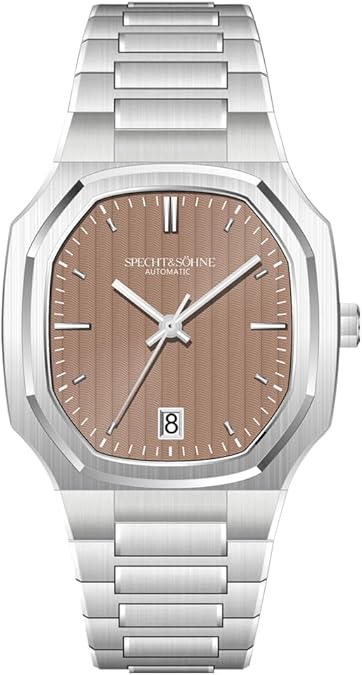 Specht & Sohne Watches for Men 37MM Miyota 8215 Automatic Mechanical Watch Stainless Steel Sapphire Crystal Waterproof